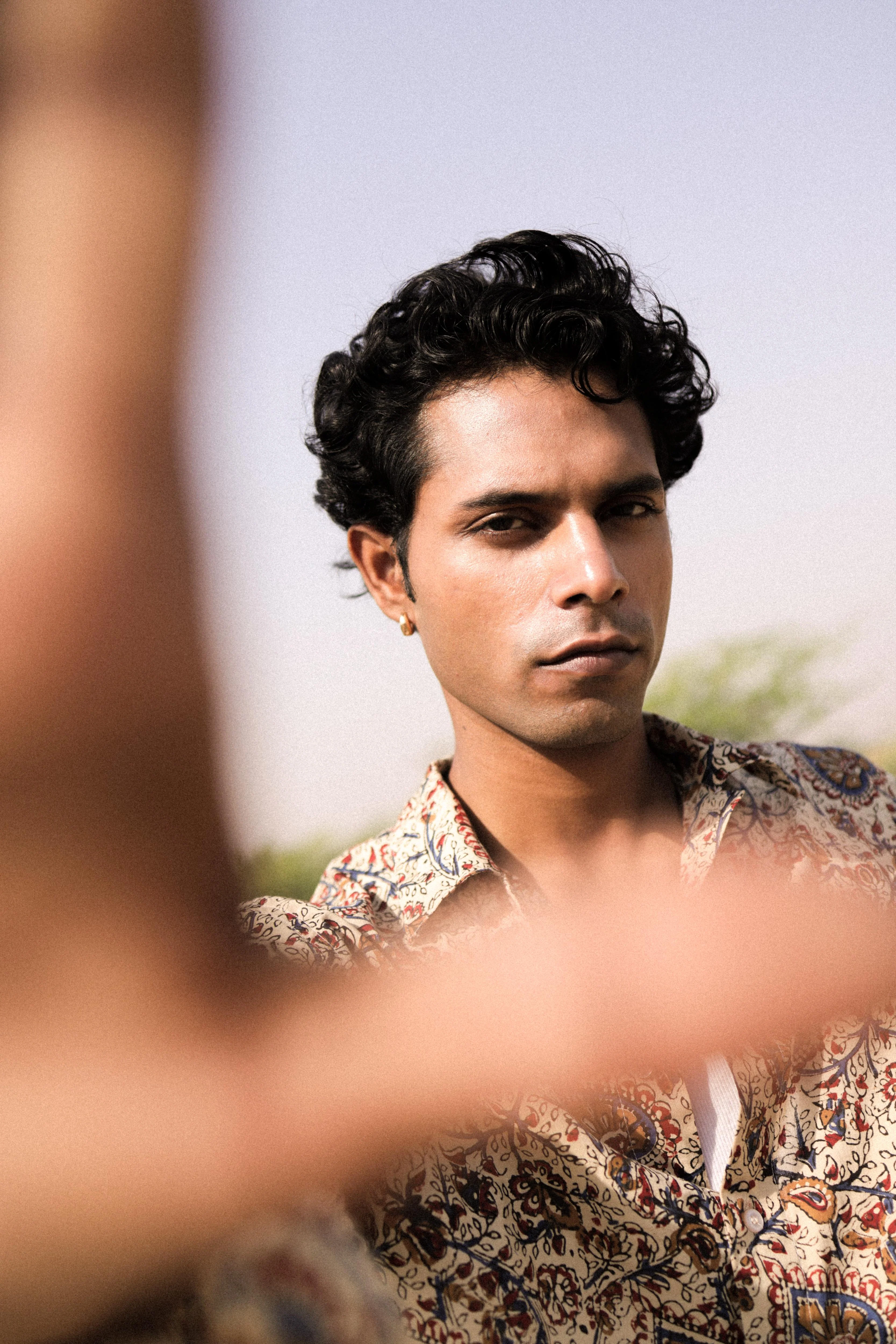 Bagru Hand-Blocked Jaal Summer Shirt - Image 4