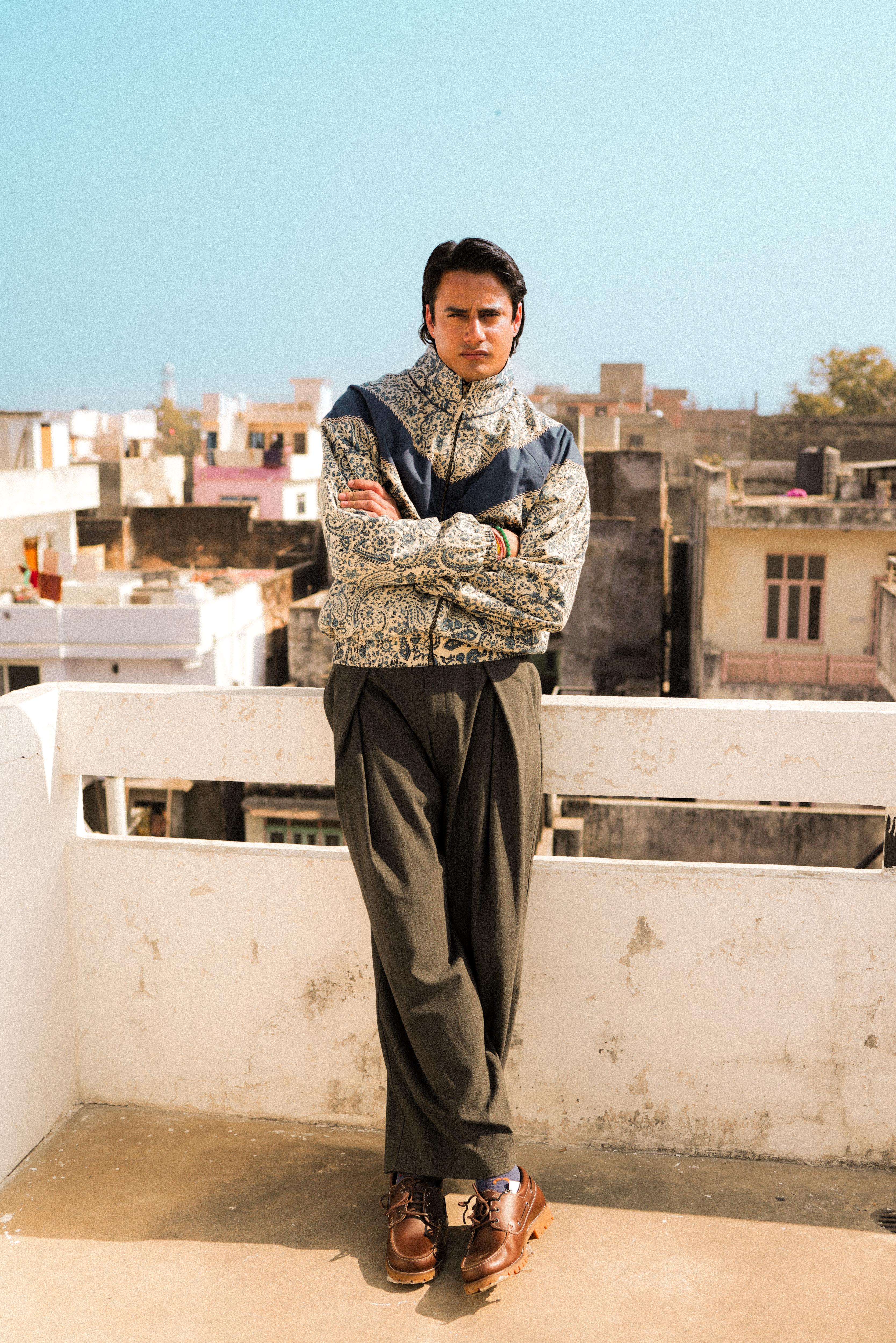 Bagru Panel Handcrafted Track Jacket - Image 3