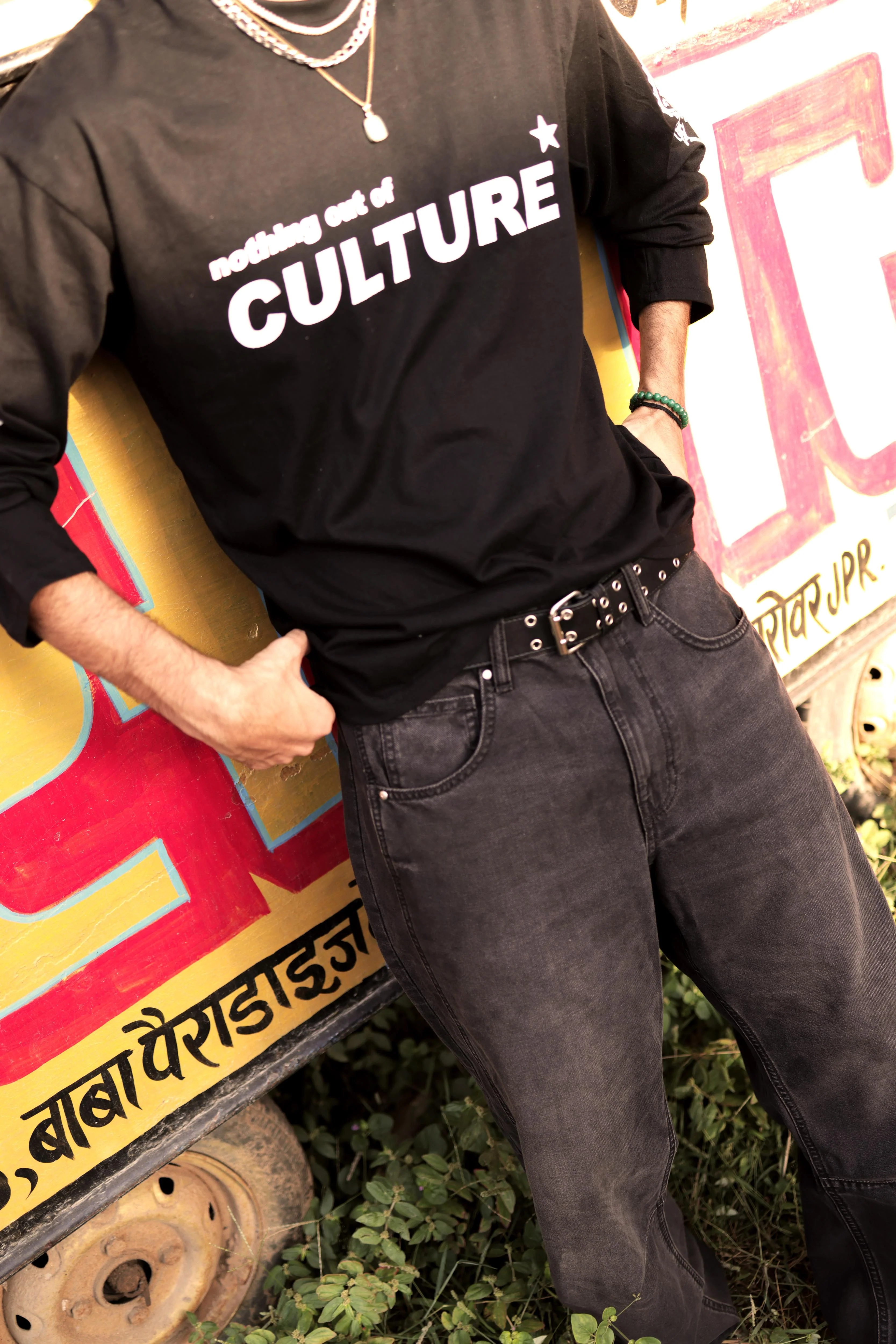 "CULTURE" Black Full Sleeve Teeshirt - Image 4