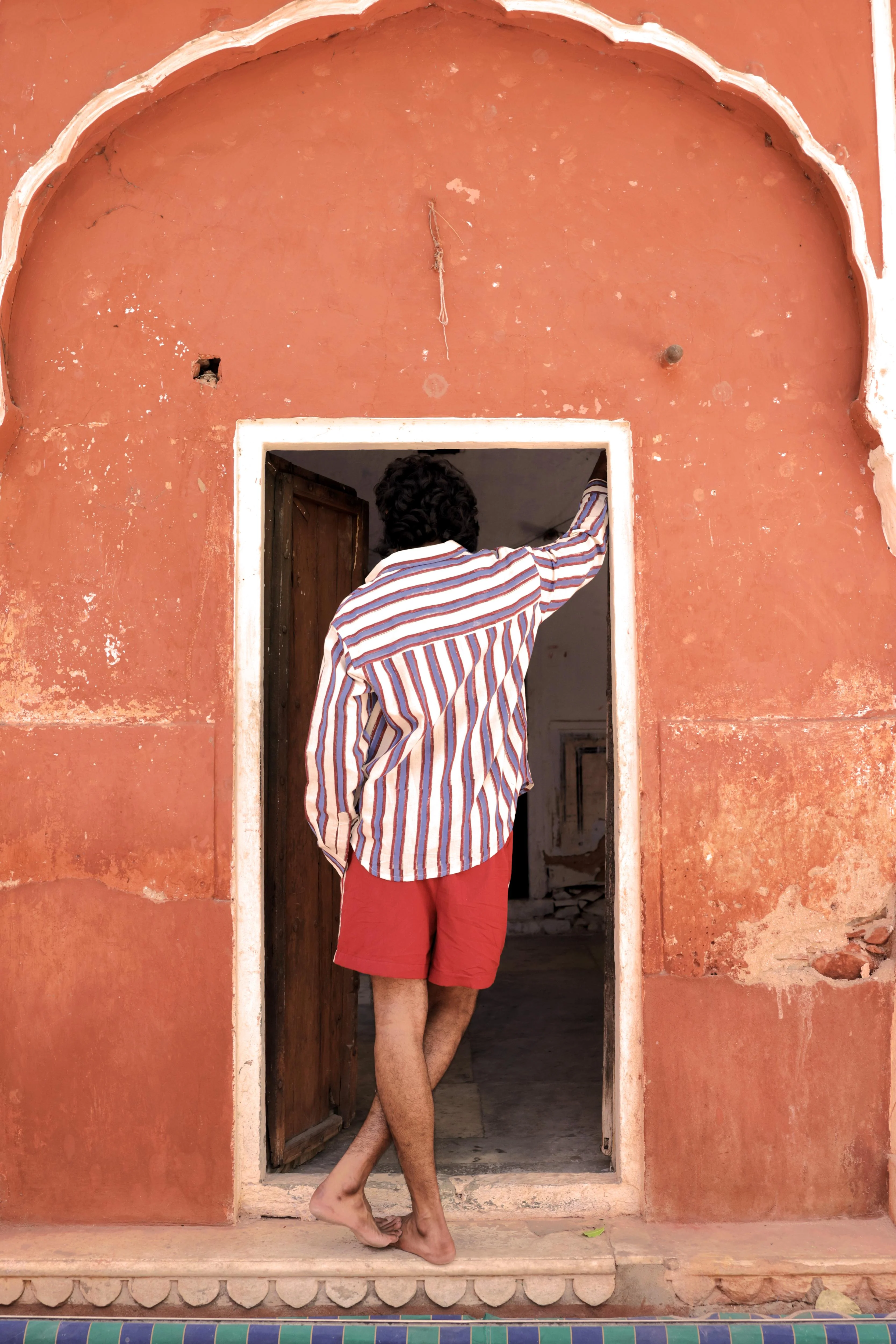 Hand-Blocked Stripe Linen Summer Shirt - Image 4