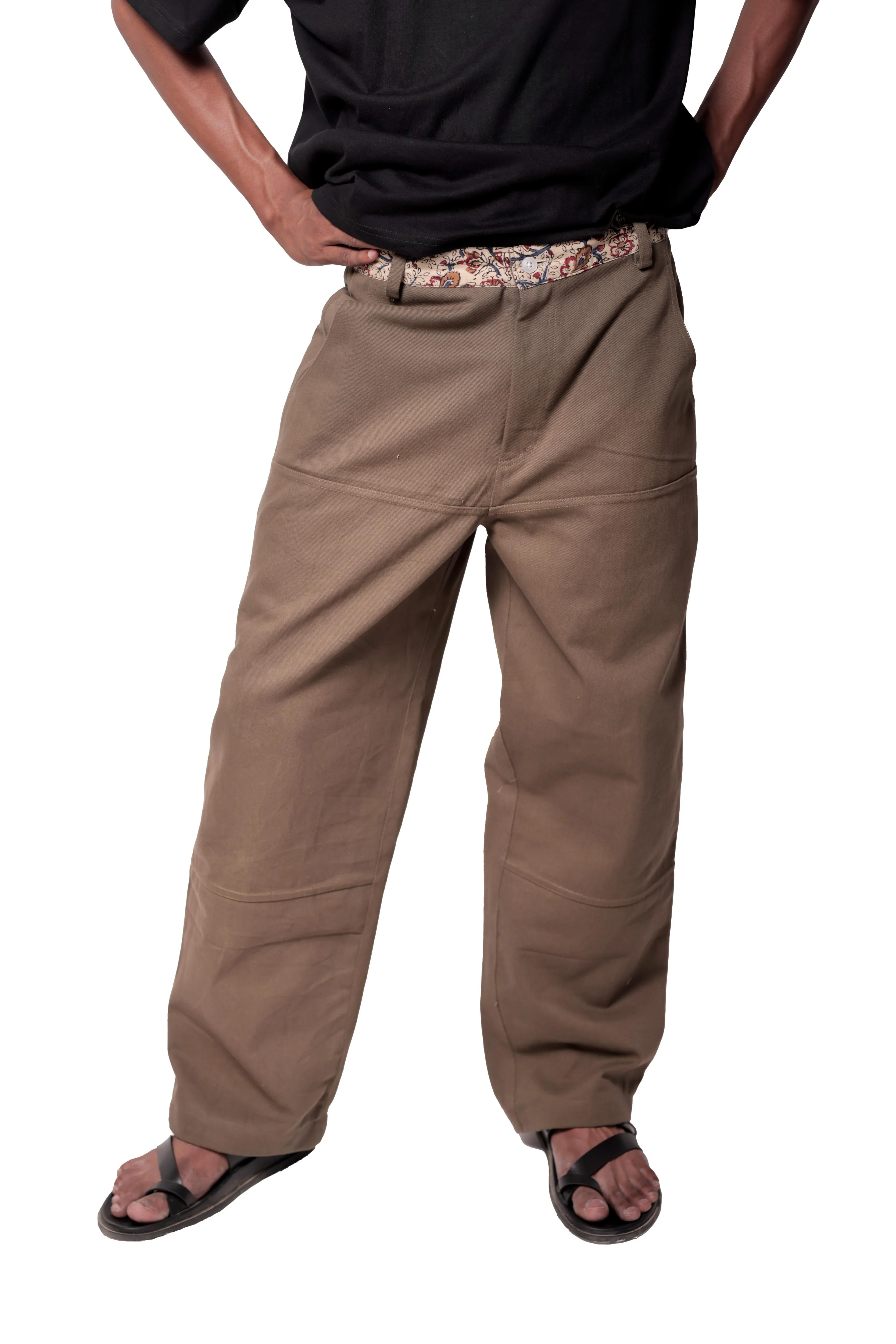 Olive Embroidered Pants - Image 4