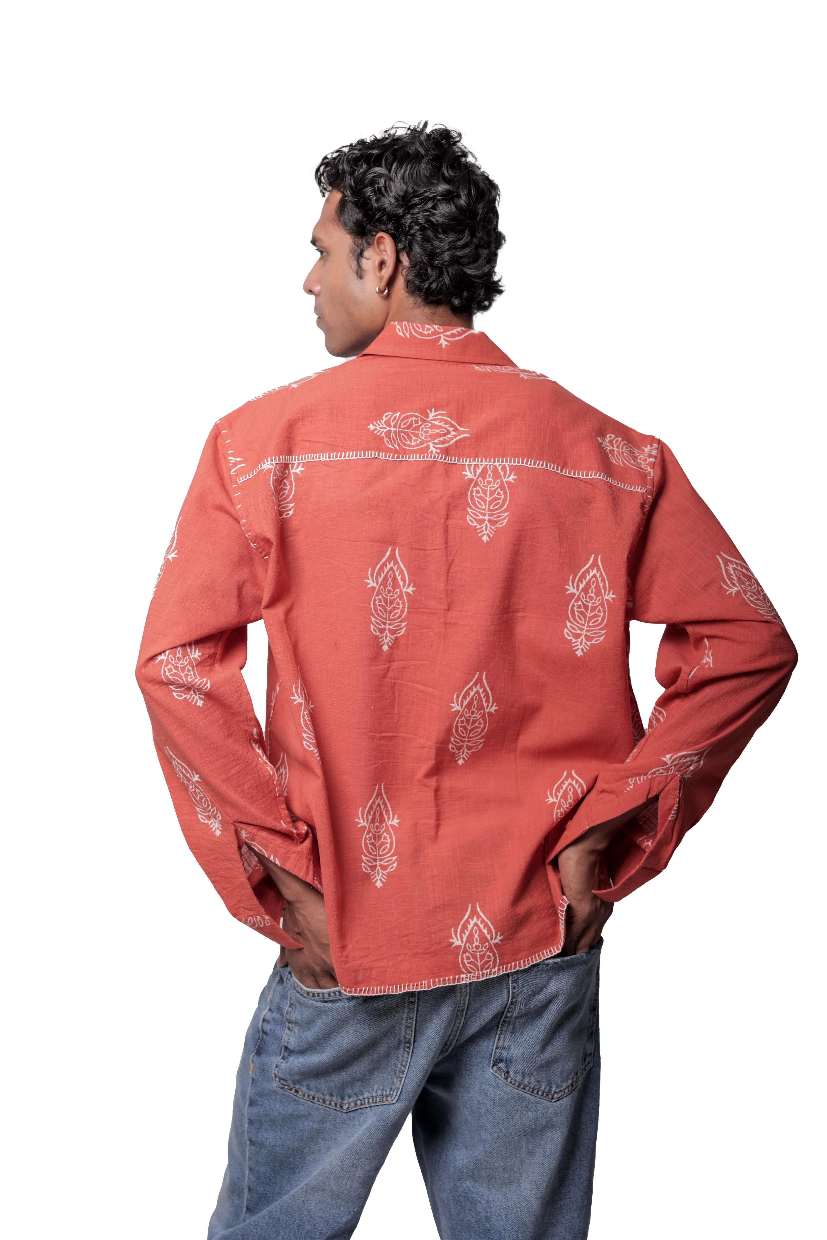 Rust Pink Jaipur Shirt - Image 5